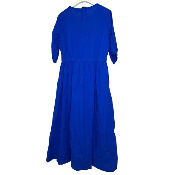 Piombo Women’s Cobalt Blue Cotton‎ Summer Gauze Dress, Size XL - Picture 3 of 4